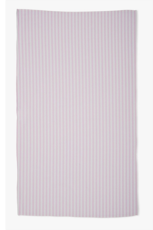 Geometry Kitchen Tea Towel - Summer Stripe Pink