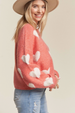 Lovely Heart Sweater - Red