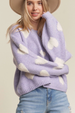 Lovely Heart Sweater - Lavender