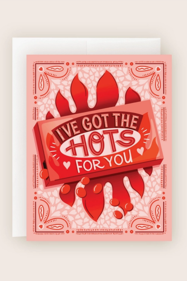 Pea Valentine's Day Card - Hots for You
