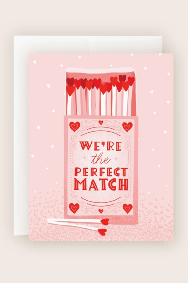 Pea Valentine's Day Card - Perfect Match