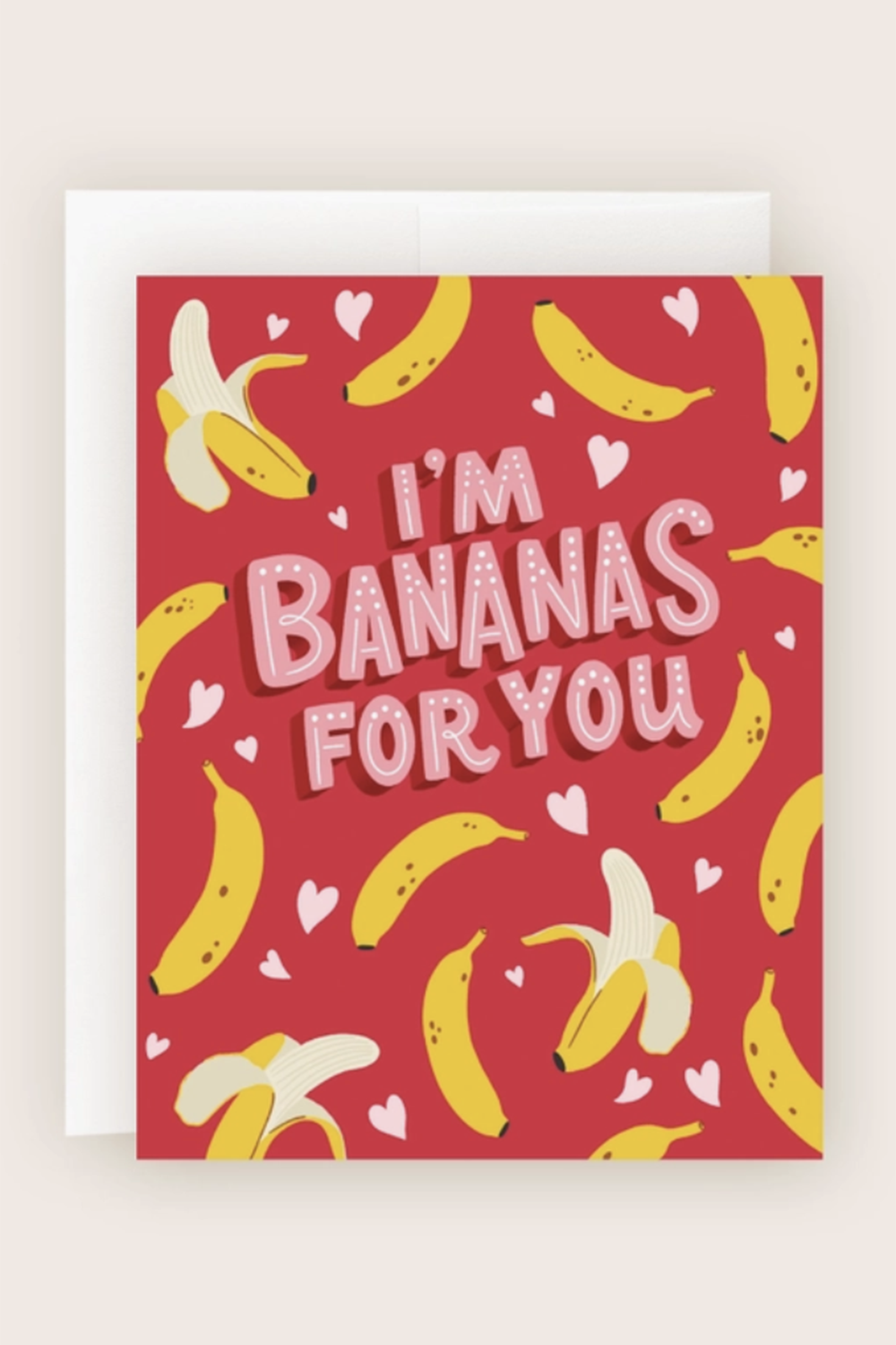 Pea Valentine's Day Card - Bananas for You