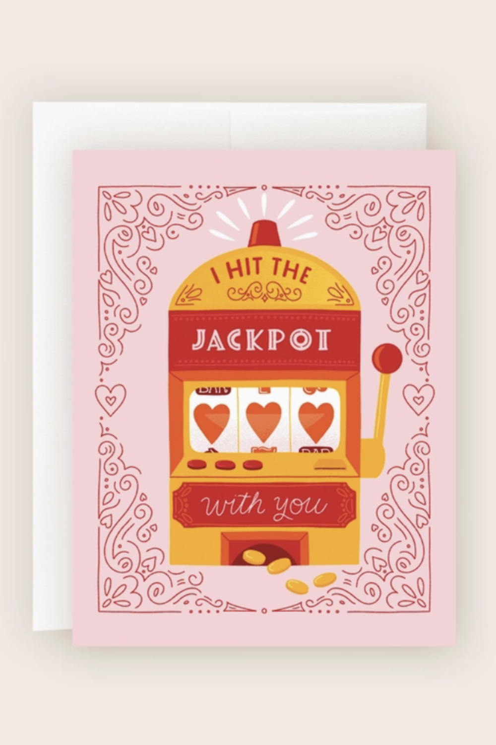 Pea Valentine's Day Card - Hit the Jackpot