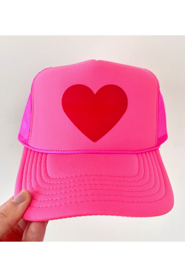 Neon Heart Hat