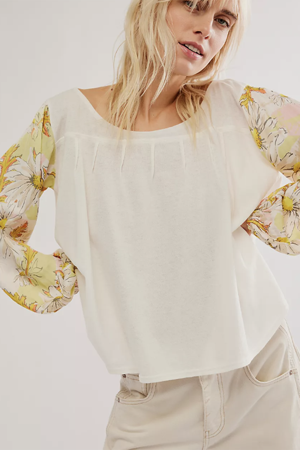 SIDEWALK SALE ITEM - FP Picking Petals Top - Gold Combo