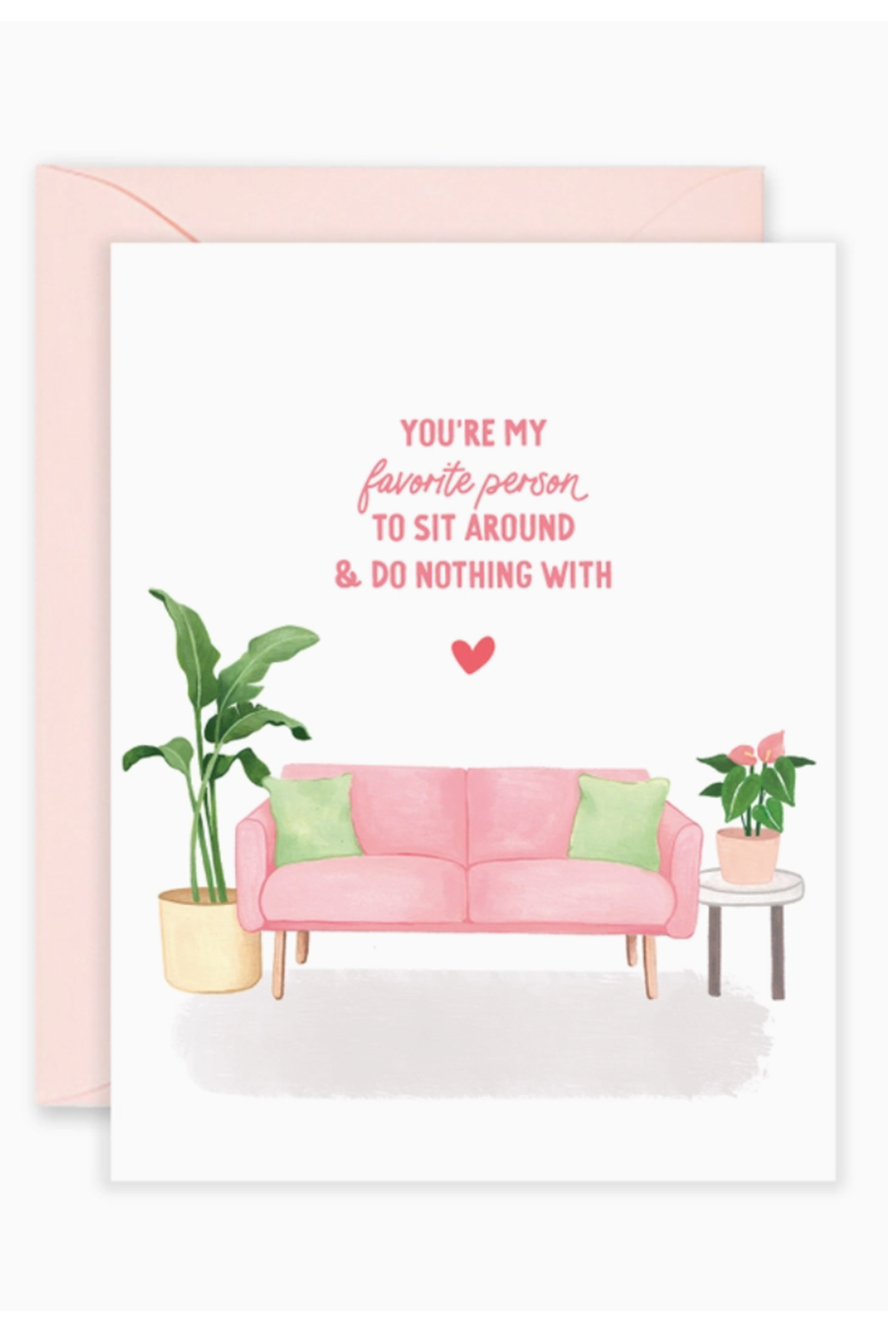 Isabella Single Valentine's Day Card - Fave Person Couch