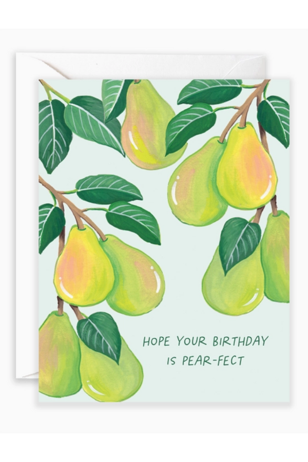 Isabella Single Birthday Card - PEAR-fect