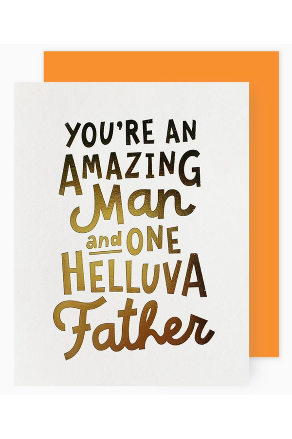 Social Father's Day Greeting Card - Amazing Man & Father