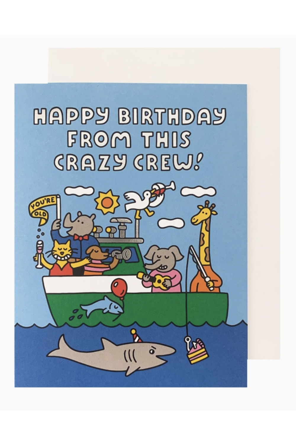 Social Birthday Greeting Card - Crazy Crew