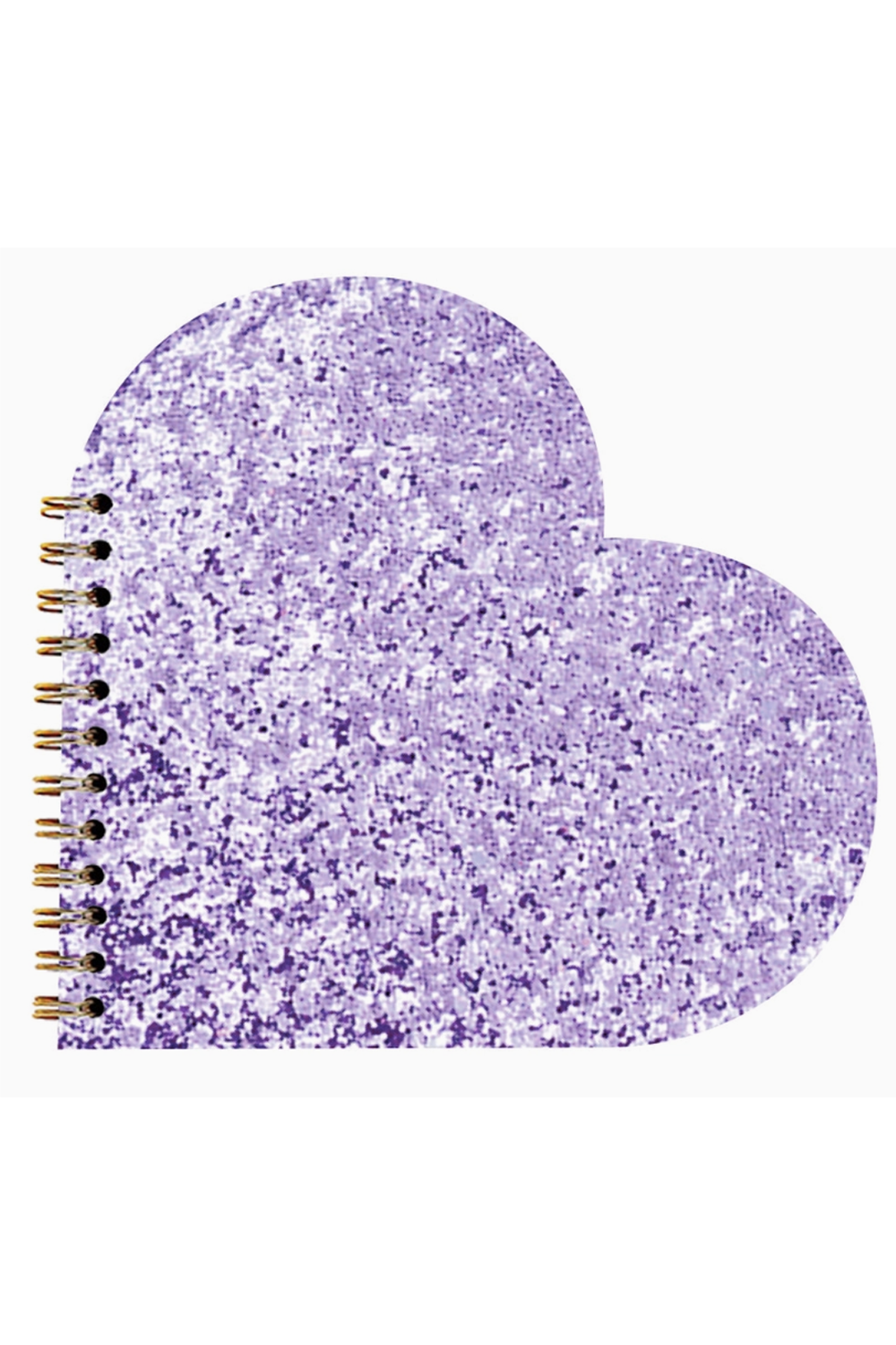 Valentine Notebook - Purple Glitter Heart