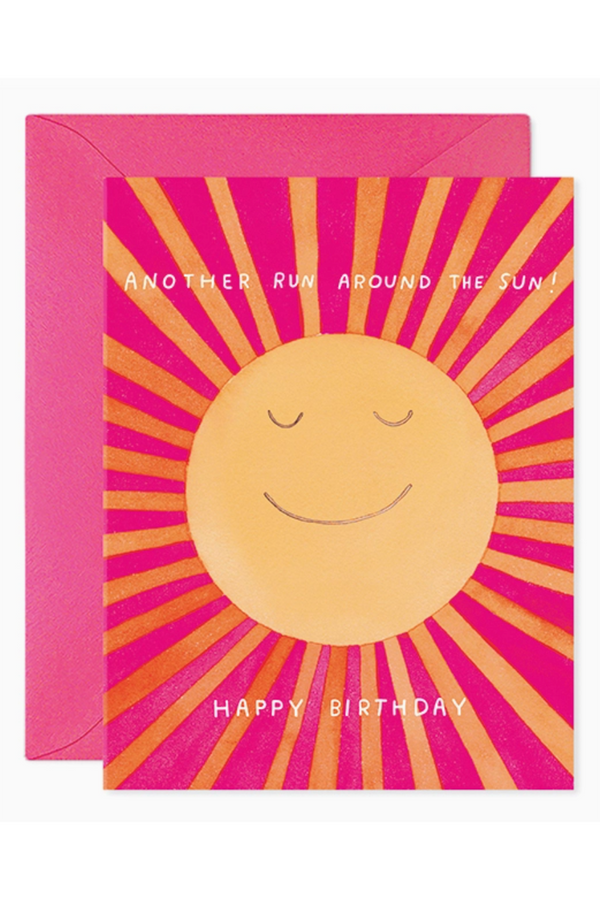 EFRAN Birthday Greeting Card - Run Around the Sun