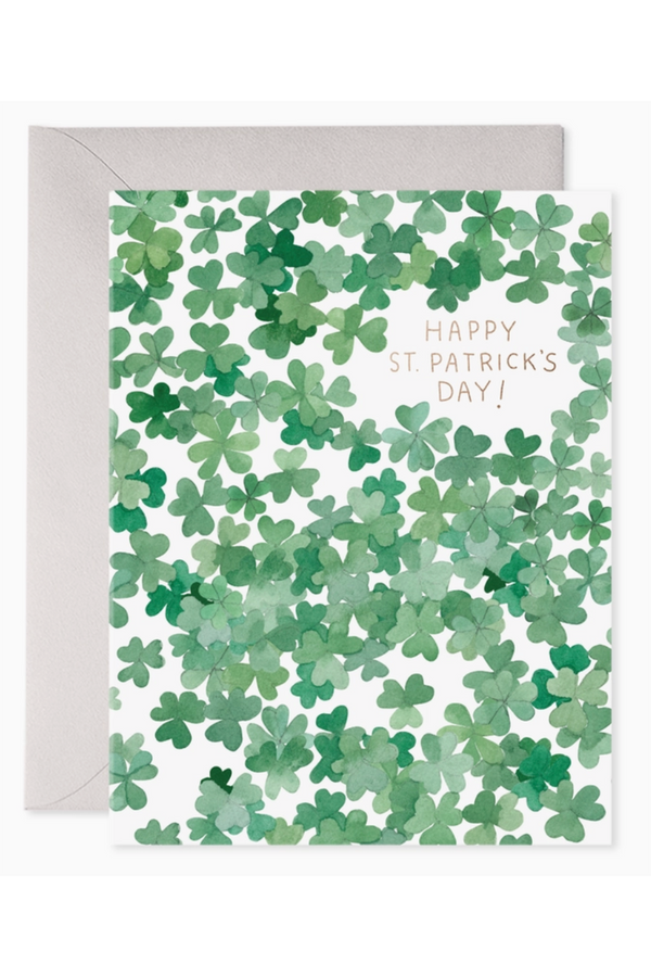 EFRAN St. Patrick's Day Greeting Card - Shamrocks