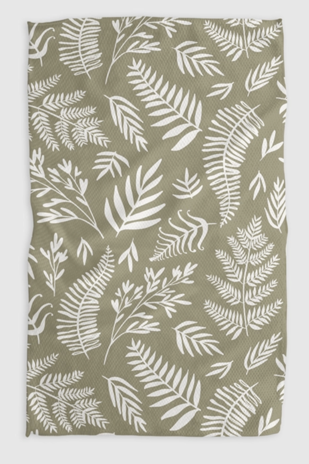 Geometry Kitchen Tea Towel - Olive