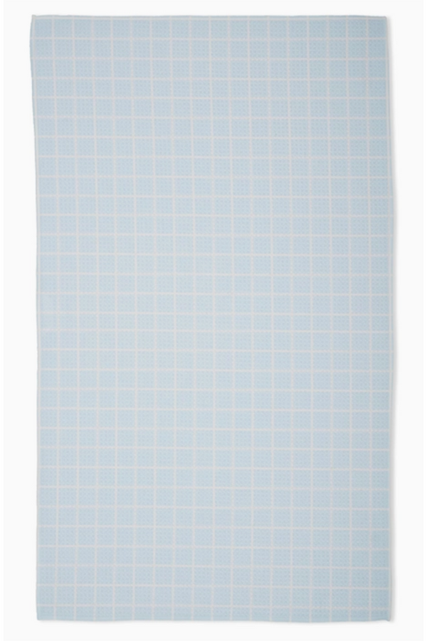 Geometry Kitchen Tea Towel - Summer Grid Blue