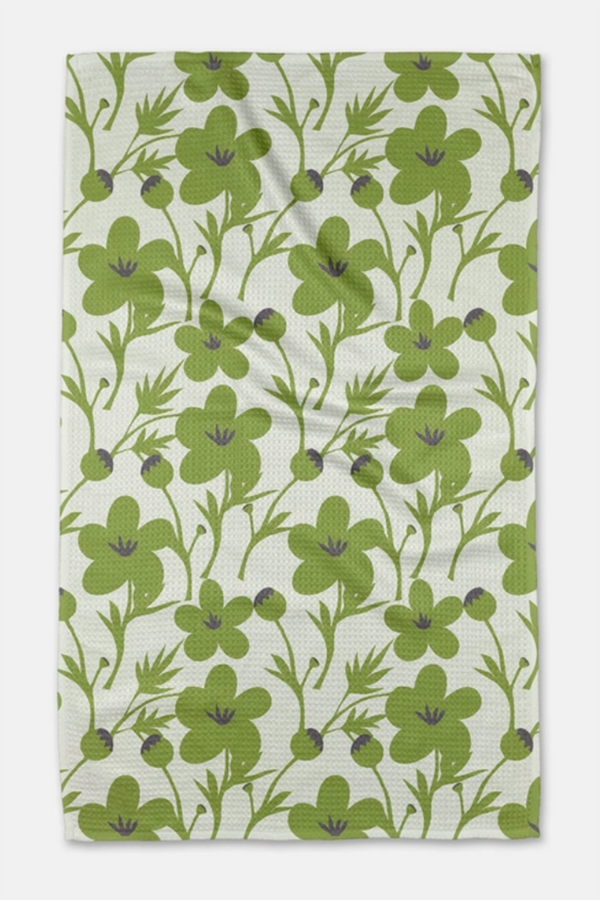 Geometry Kitchen Tea Towel - Blooming Blossoms