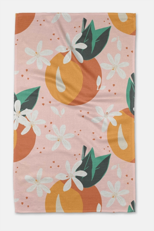 Geometry Kitchen Tea Towel - Just Peachy