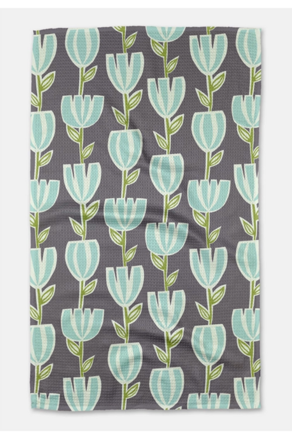 Geometry Kitchen Tea Towel - Tulips for Days