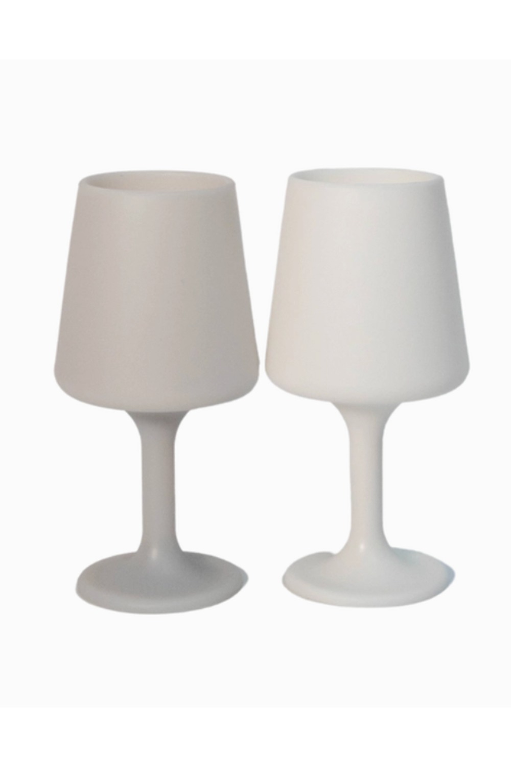 Silicone Wine Glass Set of 2 - TALL Blanc / Dove