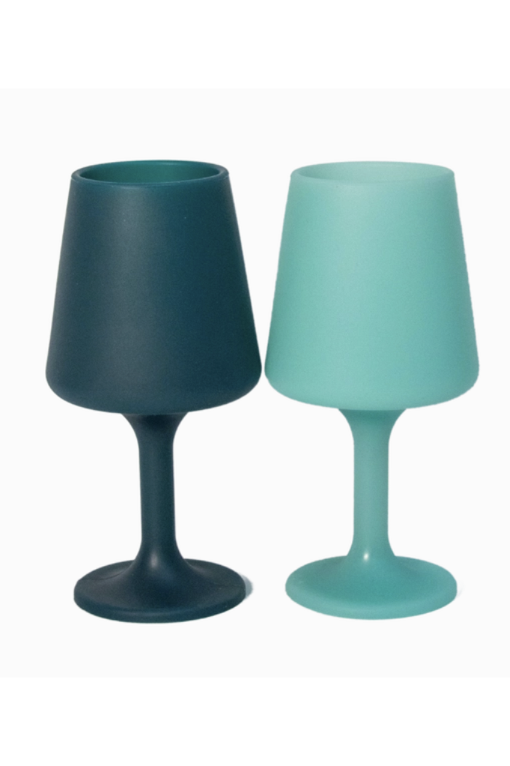 Silicone Wine Glass Set of 2 - TALL Mist / Ink