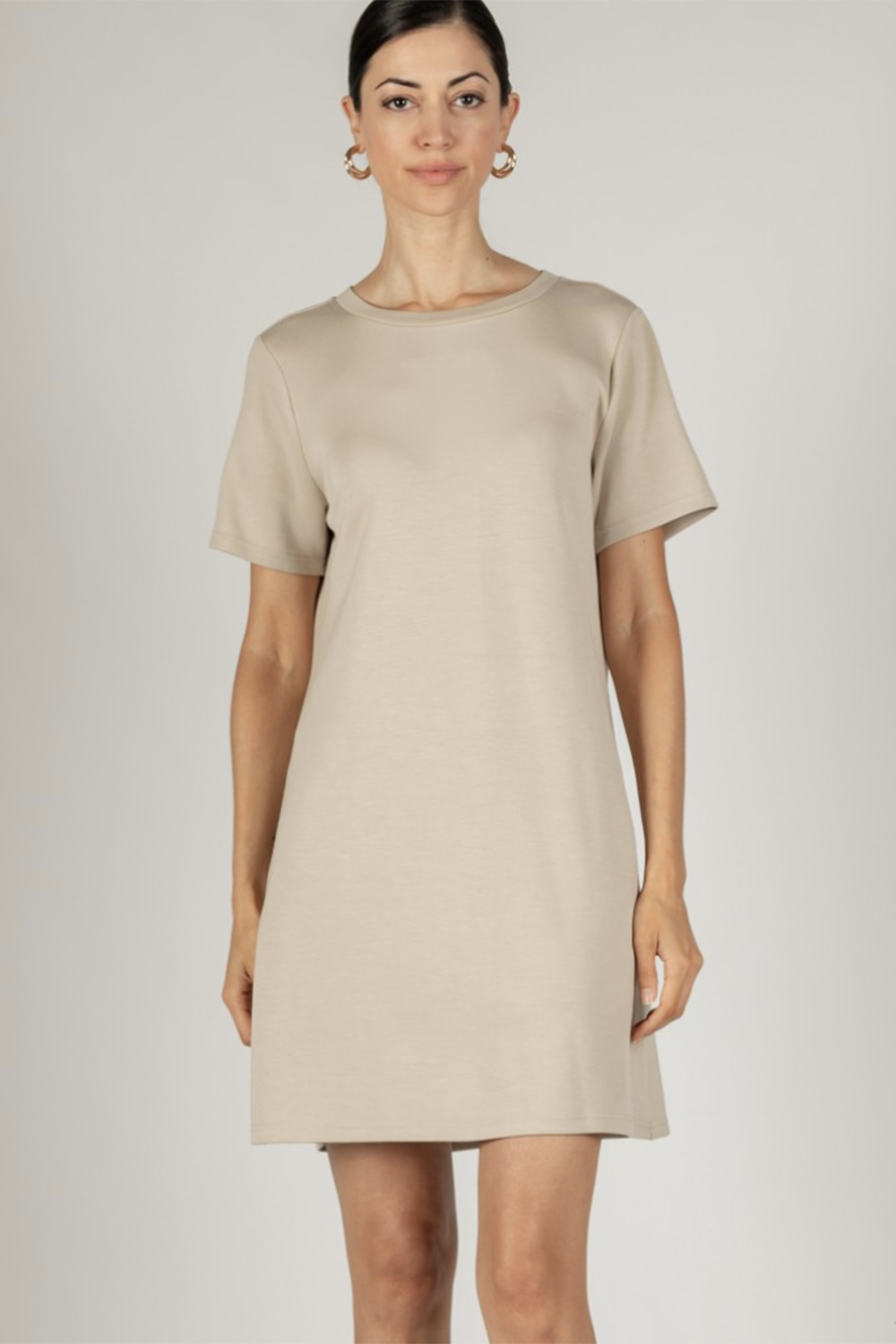 Butter Modal Short Dress - Taupe Butter Modal Short Dress - Taupe
