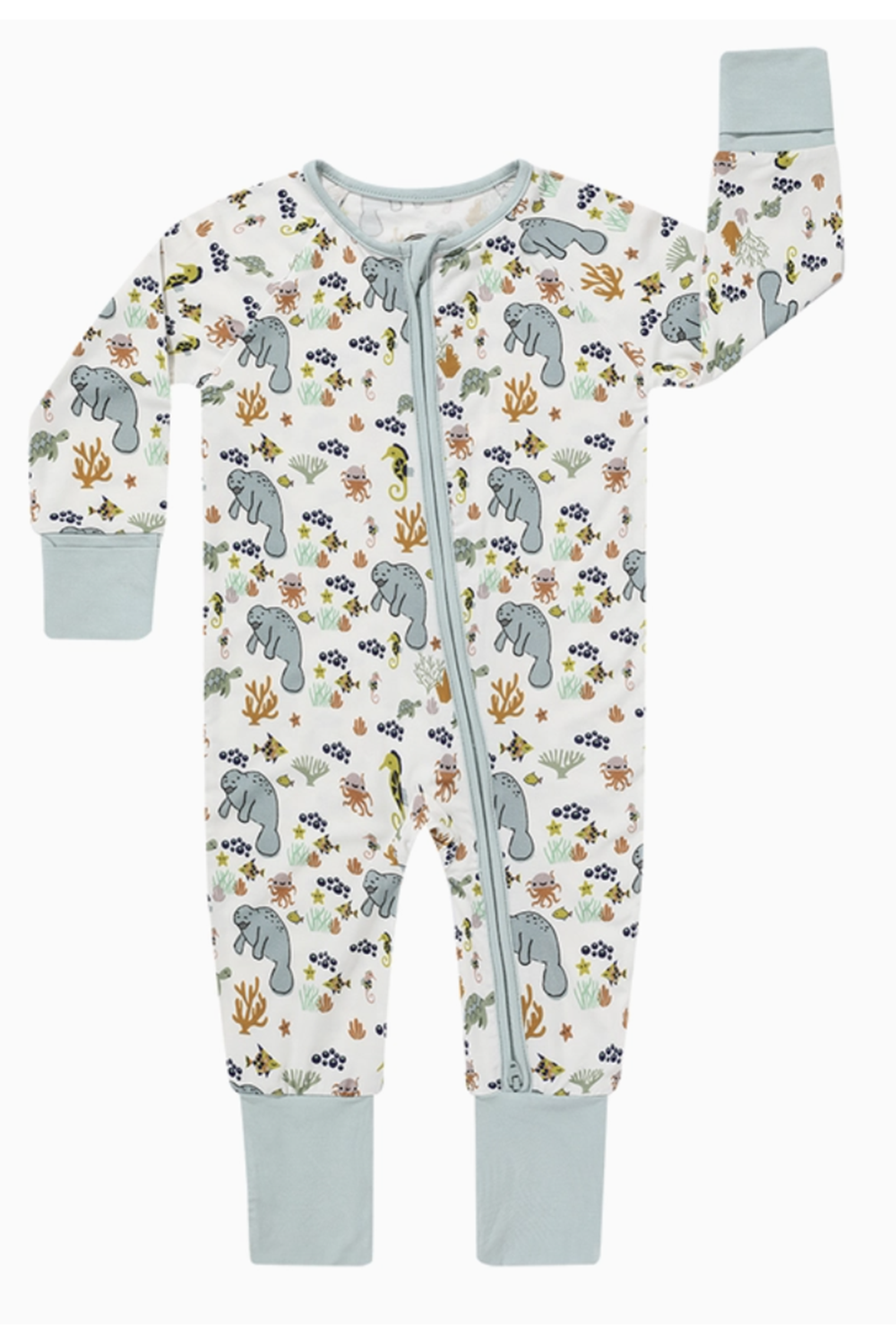 Bamboo Sleeper Pajamas - Manatee