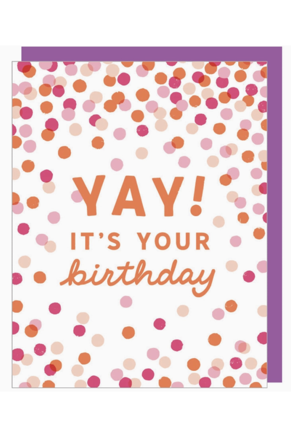 Smudgey Greeting Card - Birthday Confetti Toss