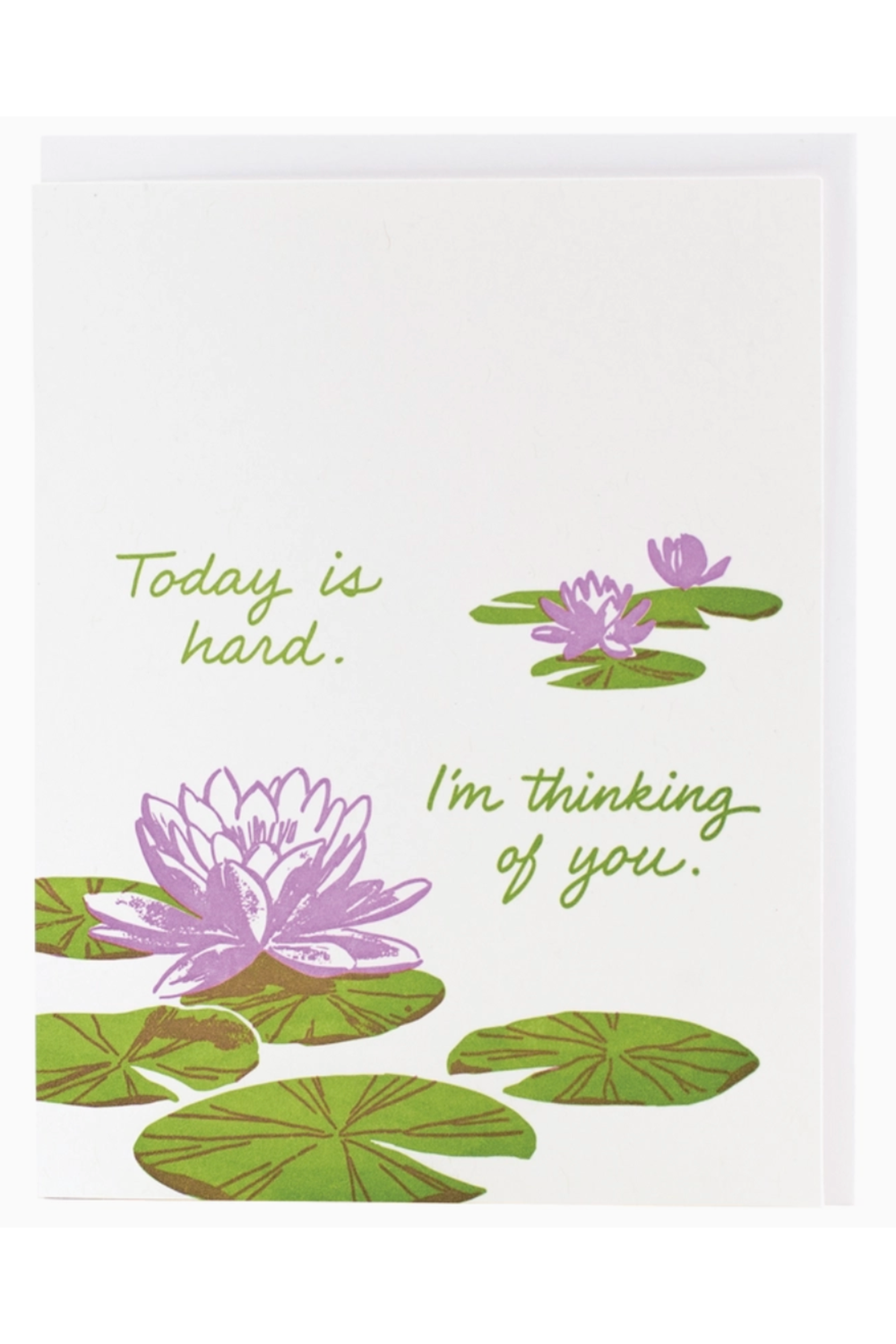 Smudgey Greeting Card - Support Lily Pads