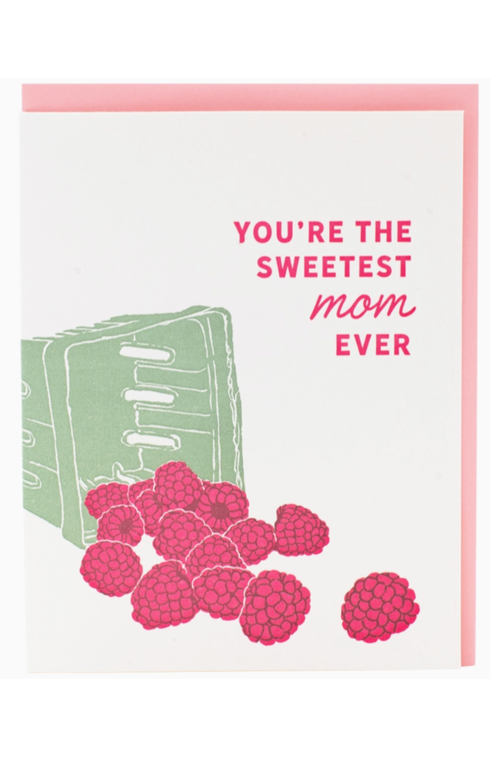 Smudgey Greeting Card - Mother's Day Raspberries