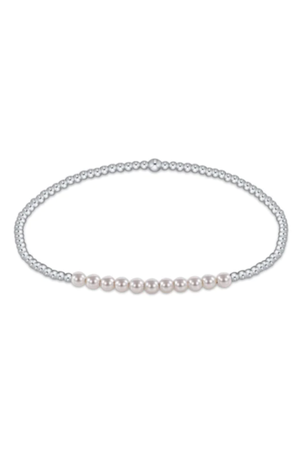 EN Classic Beaded Bliss Bracelet - Mixed Sterling + Pearl
