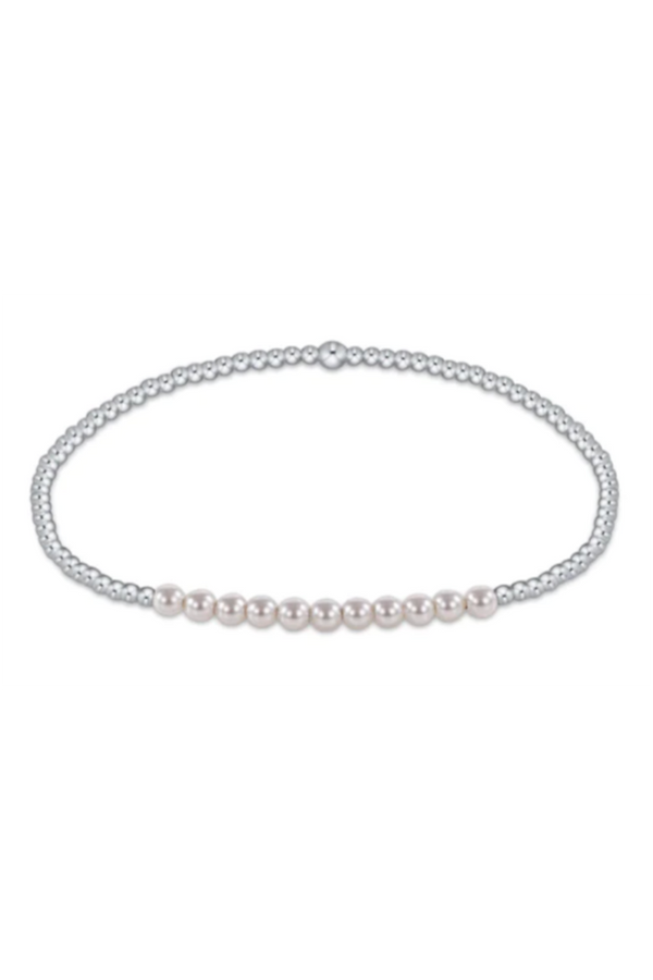 EN Classic Beaded Bliss Bracelet - Mixed Sterling + Pearl