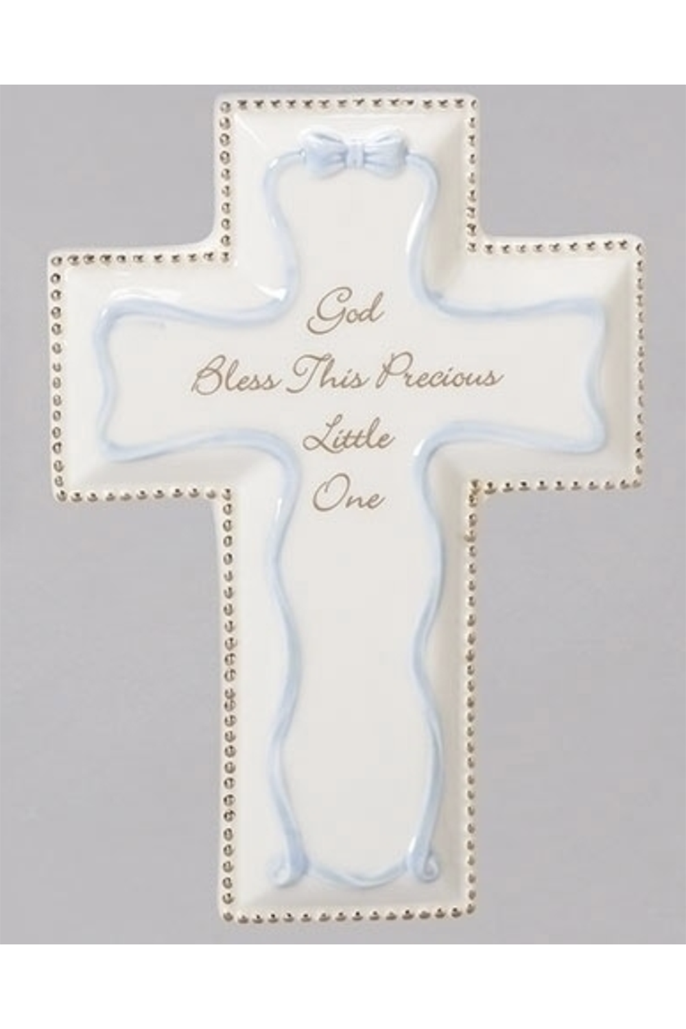 RM God Bless Wall Cross - Blue