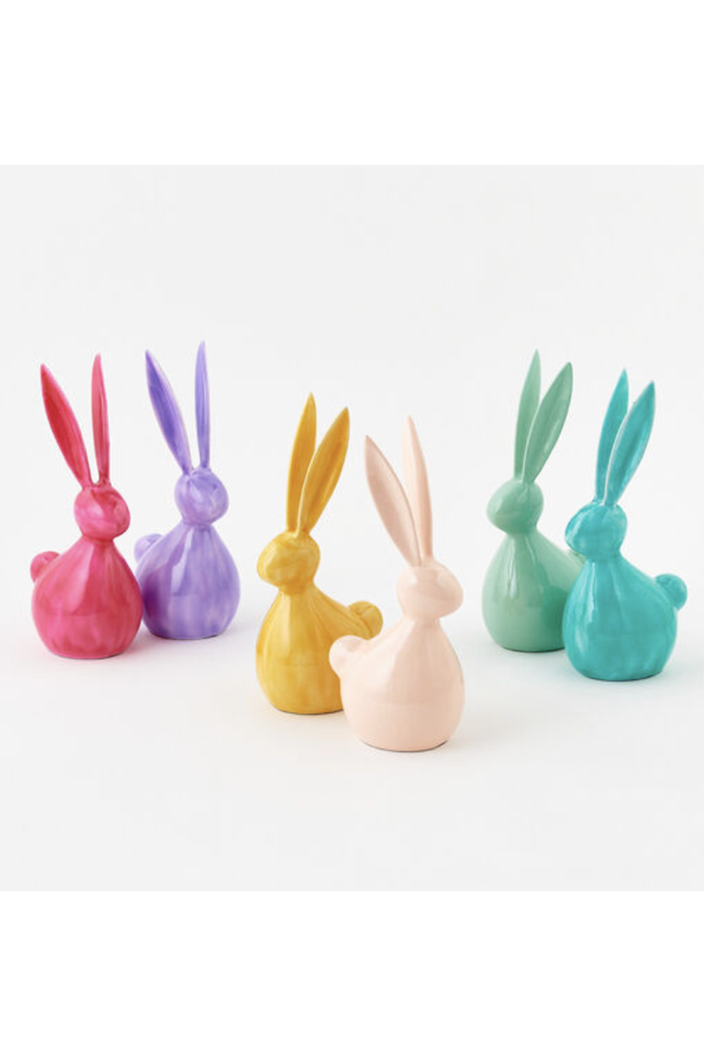 Saturated Metal Bunny Figure - Medium