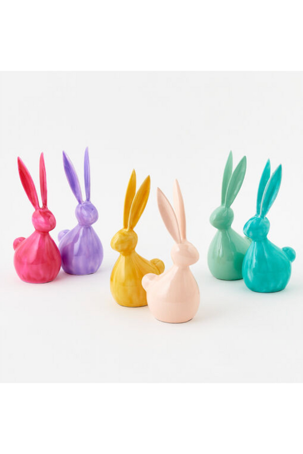 Saturated Metal Bunny Figure - Medium