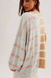 FP Uptown Stripe Pullover - Camel Grey Combo