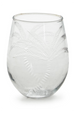 Palm Tree Etched Stemless Wine Glasses
