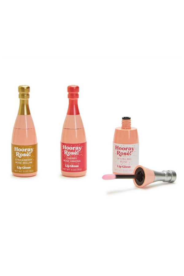 Pink Champagne Bottle Lip Gloss