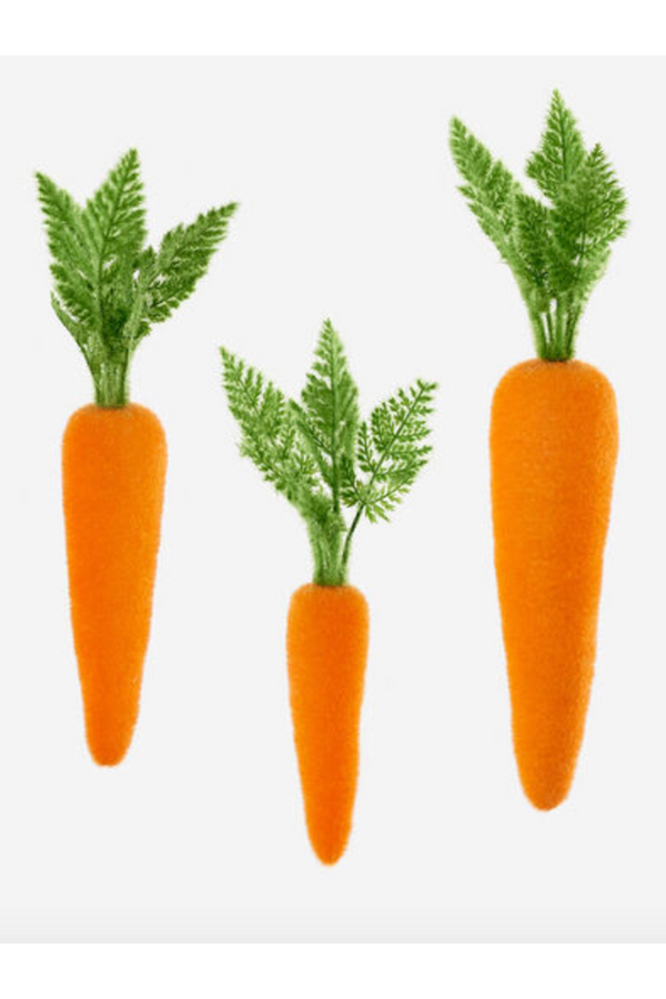 Flocked Carrot - Orange
