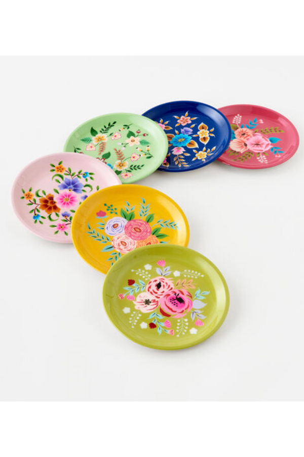 Hand Painted Floral Plate