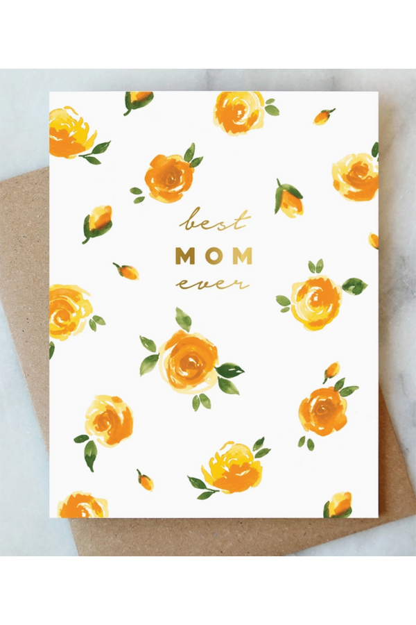 AJD Mother's Day Card - Best Mom Roses