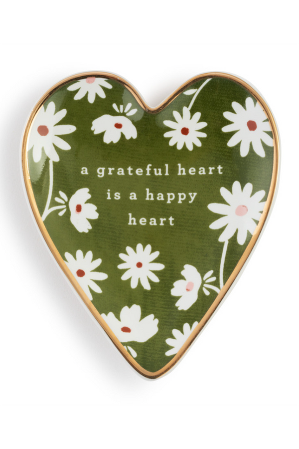 Heart Trinket Dish - Grateful