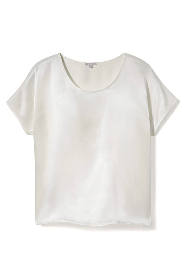 Roxxy Satin Tee - Pearl