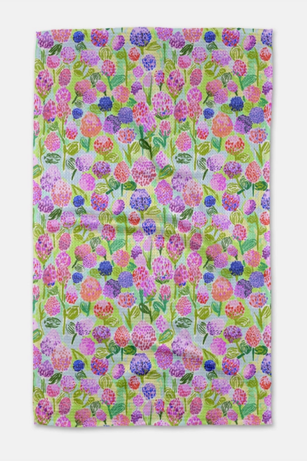 Geometry Kitchen Tea Towel - Spring Clovers