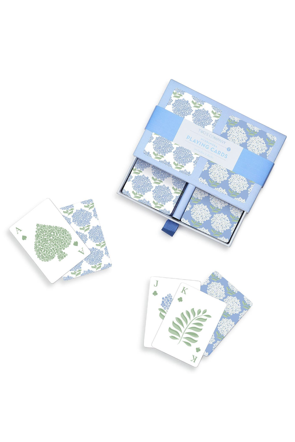 Set of 2 Hydrangea Playing Cards