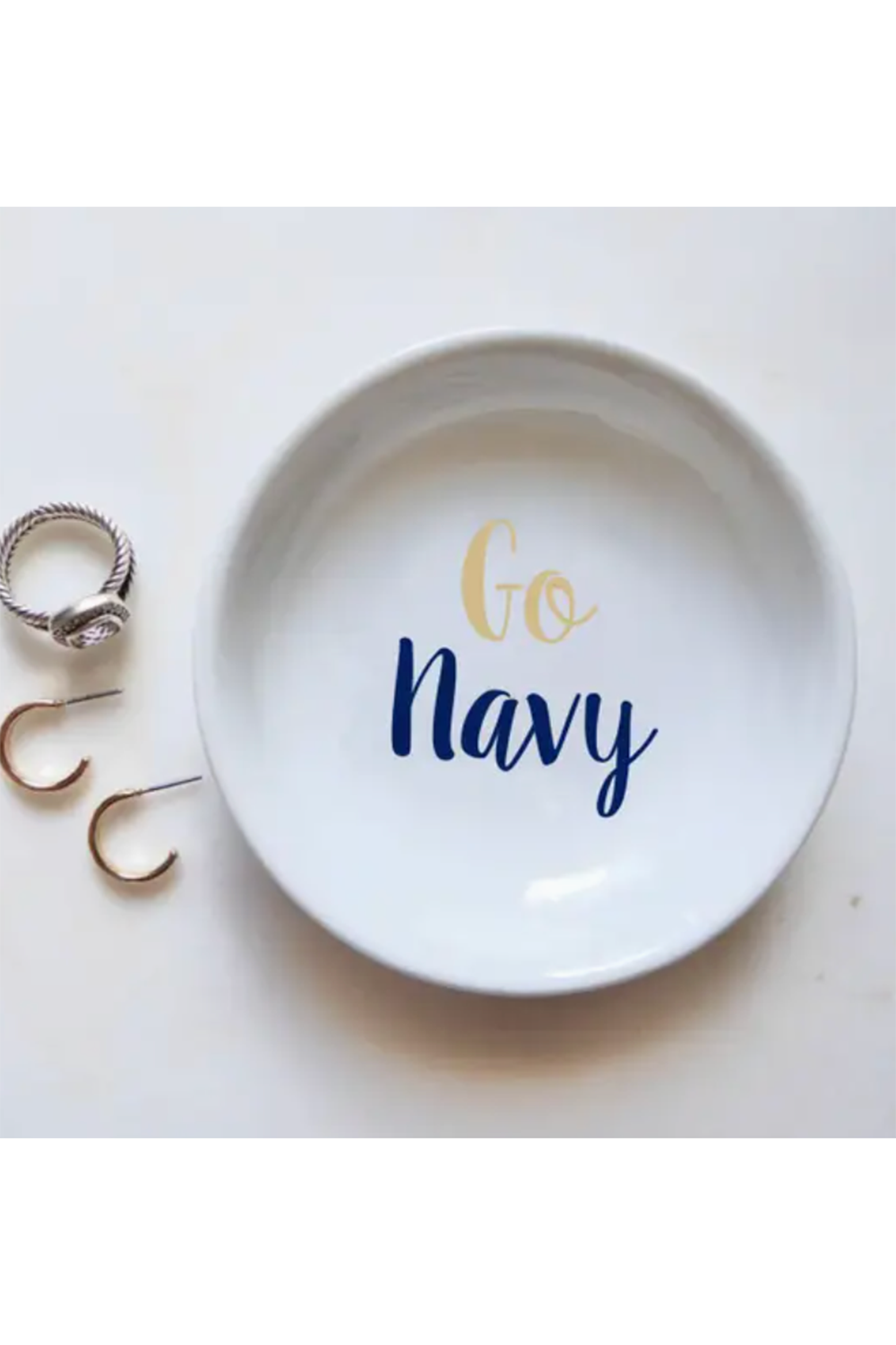 Go Navy Ring Dish