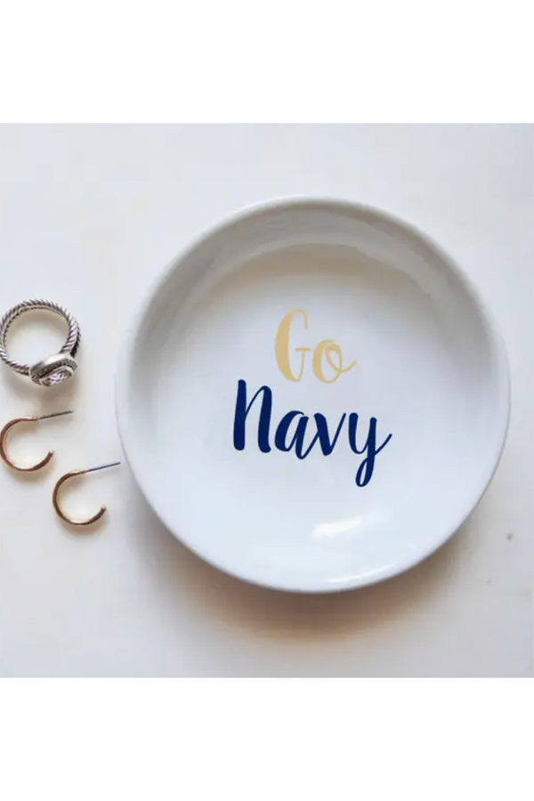 Go Navy Ring Dish