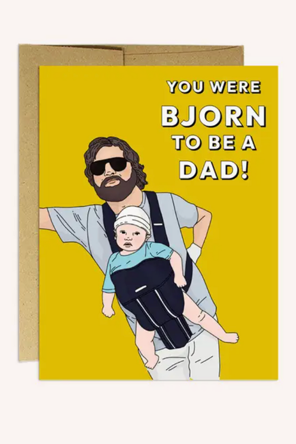 PMP Father's Day Greeting Card - Bjorn to be a Dad