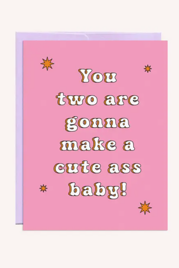 PMP Baby Greeting Card - Cute Ass Baby