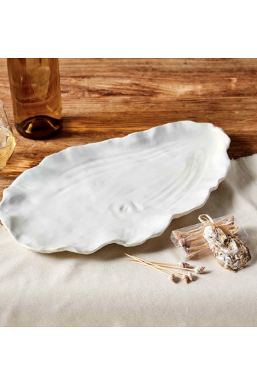 Oyster Platter with Shell Picks