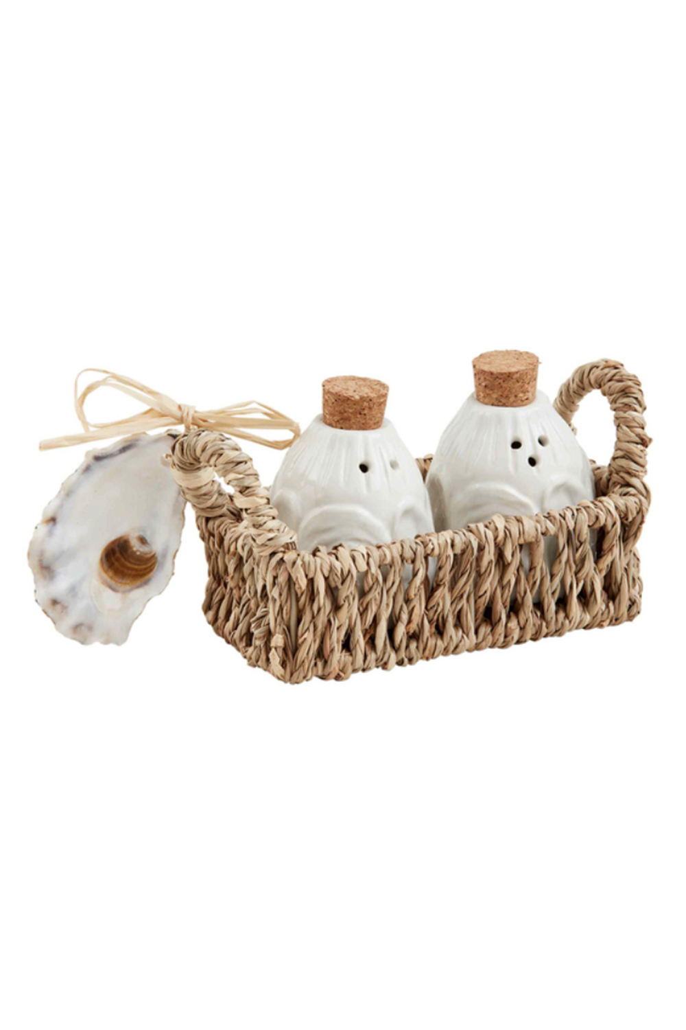 White Oyster Salt & Pepper Set