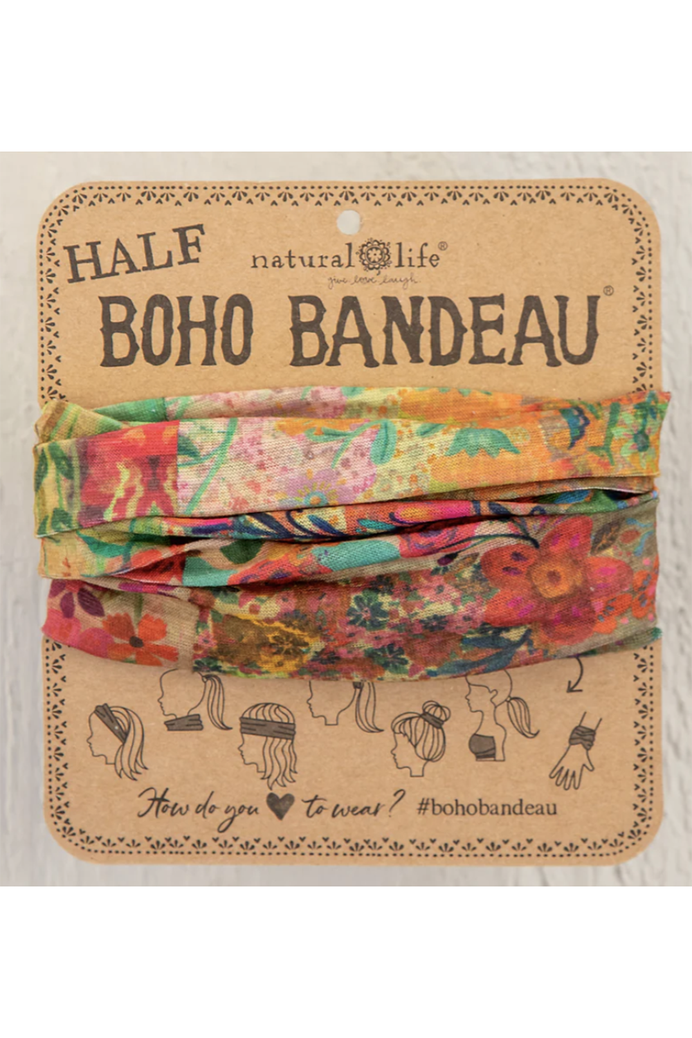 Half Boho Bandeau - Pink Patchwork